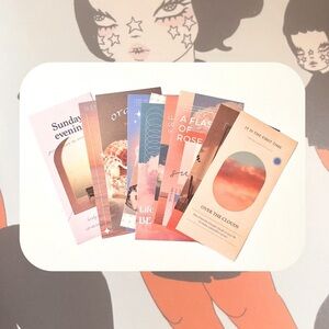 🏷️ aesthetic sunset clouds material paper for scrapbook junk journaling